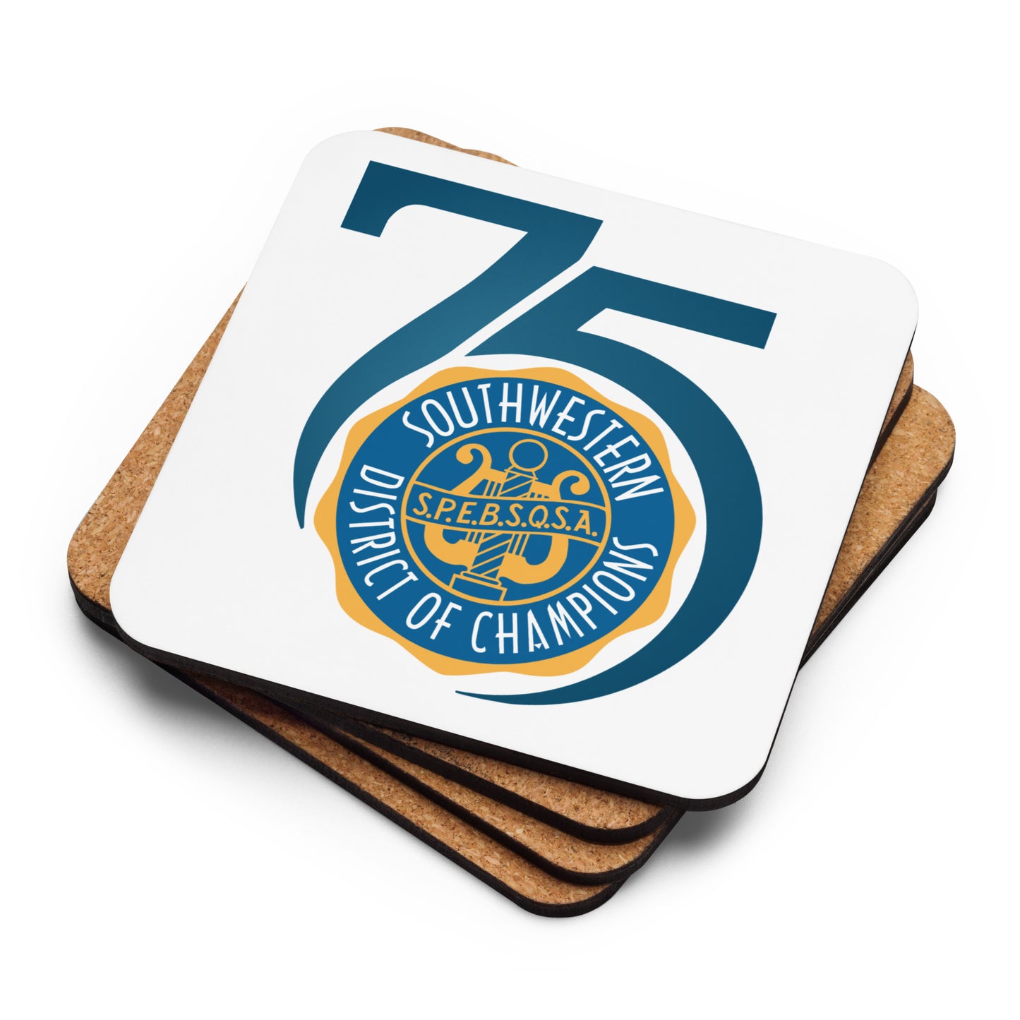 SWD - 75th Anniversary Printed Cork-back coaster