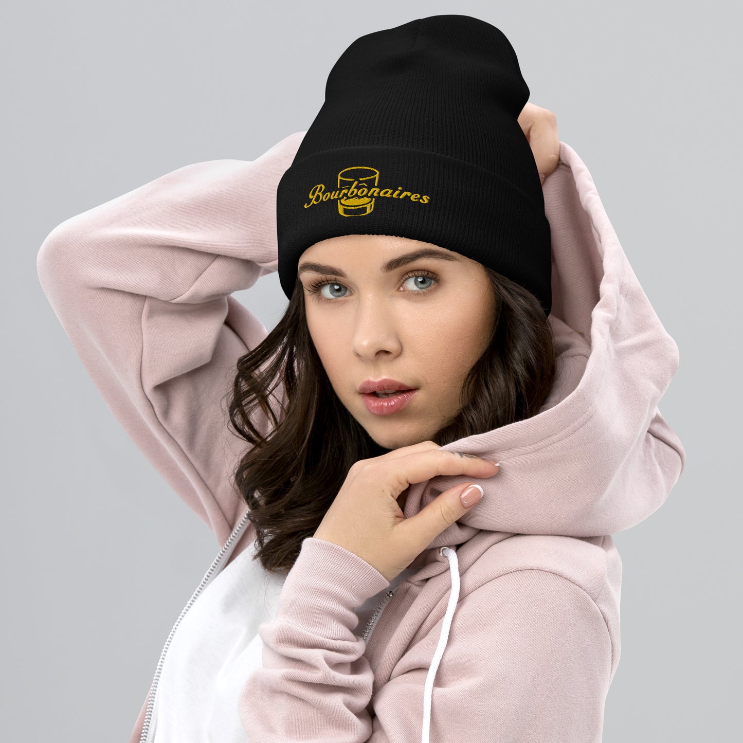 Bourbonaires - Embroidered Cuffed Beanie