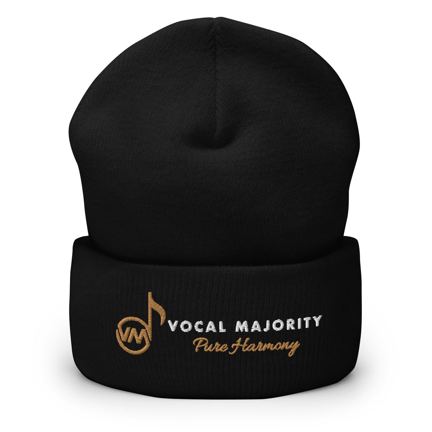 Vocal Majority Embroidered Cuffed Knit Beanie