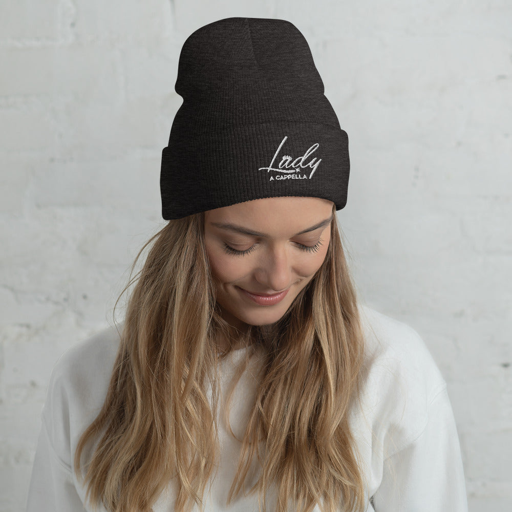 Lady A Cappella - Embroidered Cuffed Beanie