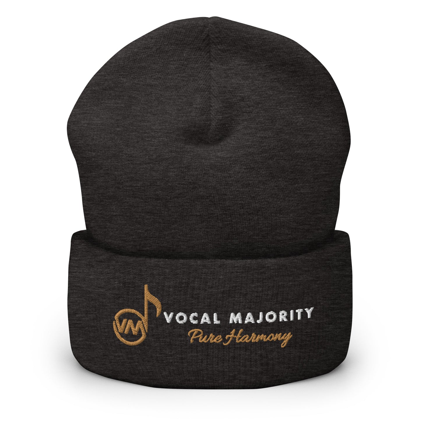 Vocal Majority Embroidered Cuffed Knit Beanie