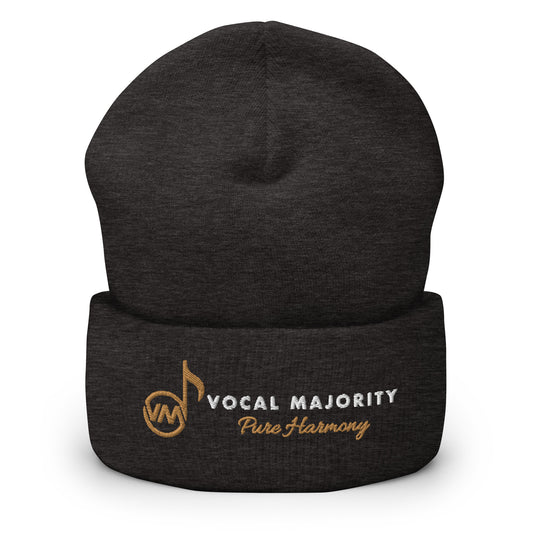 Vocal Majority Embroidered Cuffed Knit Beanie