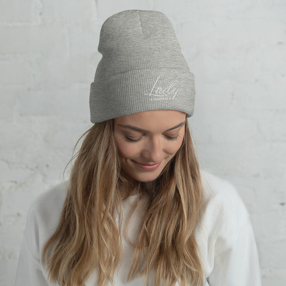 Lady A Cappella - Embroidered Cuffed Beanie