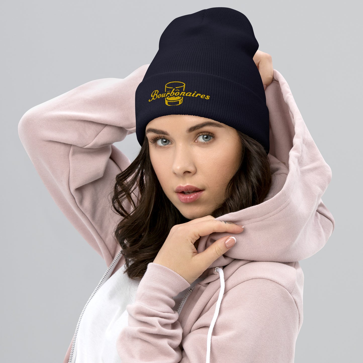 Bourbonaires - Embroidered Cuffed Beanie