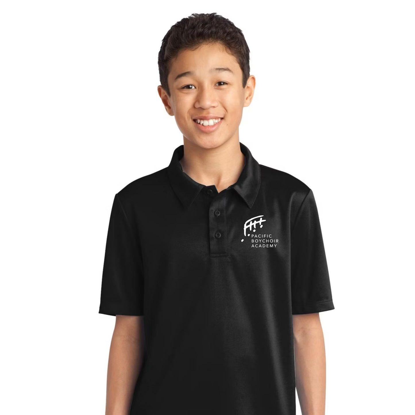 Pacific Boychoir Academy - Youth Embroidered Silk Touch Performance Polo