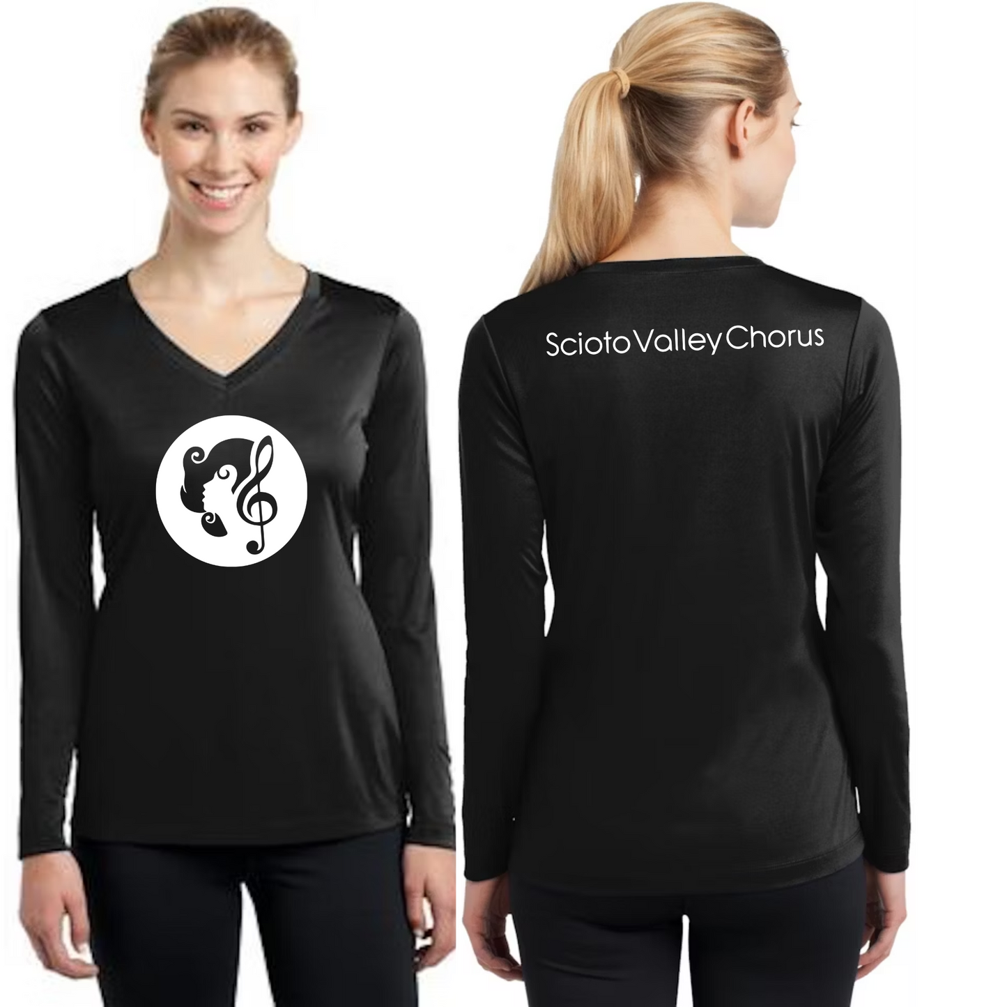 Scioto Valley Chorus Printed - Unisex Long Sleeve V-Neck T-shirt