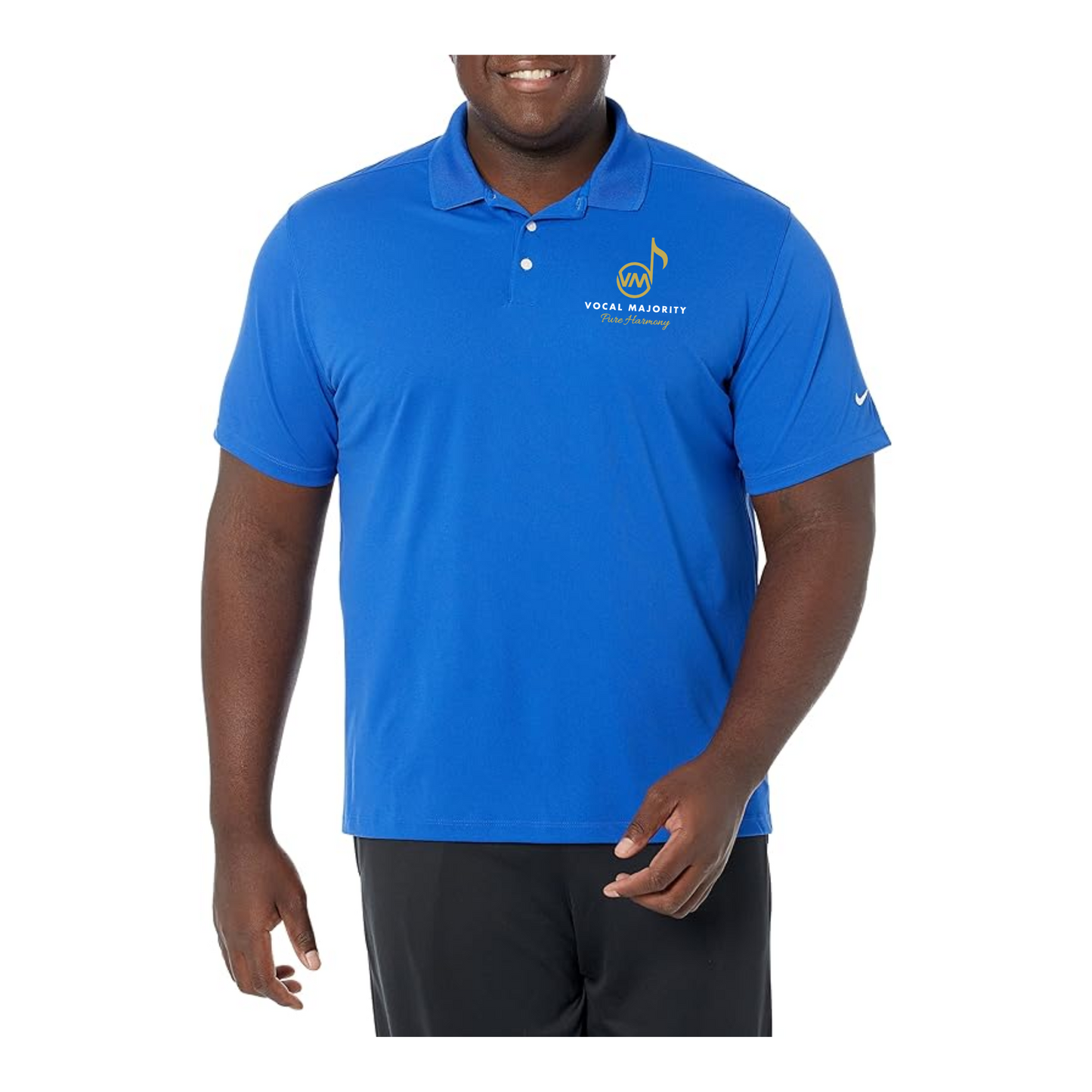 Vocal Majority - Men's Embroidered Nike Dri-FIT Micro Pique Polo