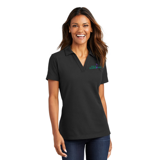 Vocal Harmonix - Embroidered Women's Cotton Blend Pique Polo