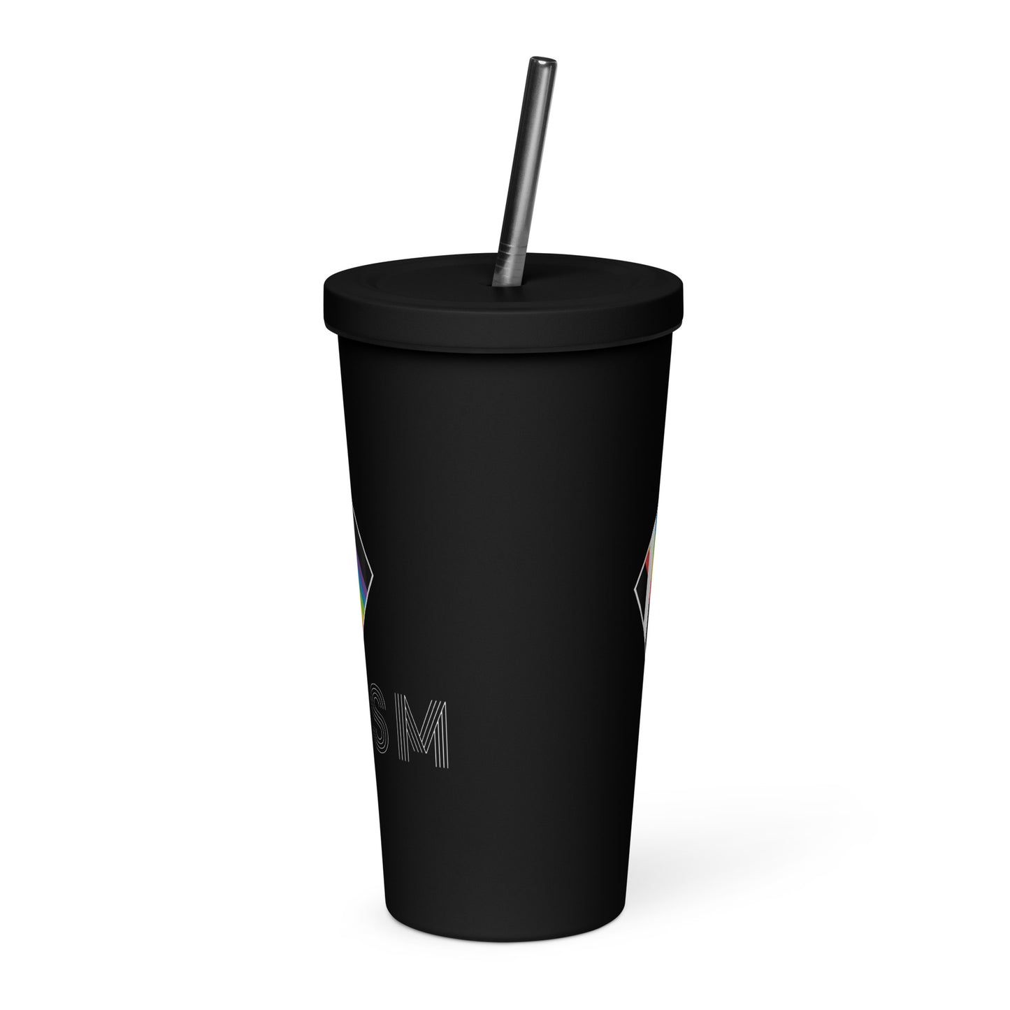 Prism - Insulated stainless tumbler with a straw