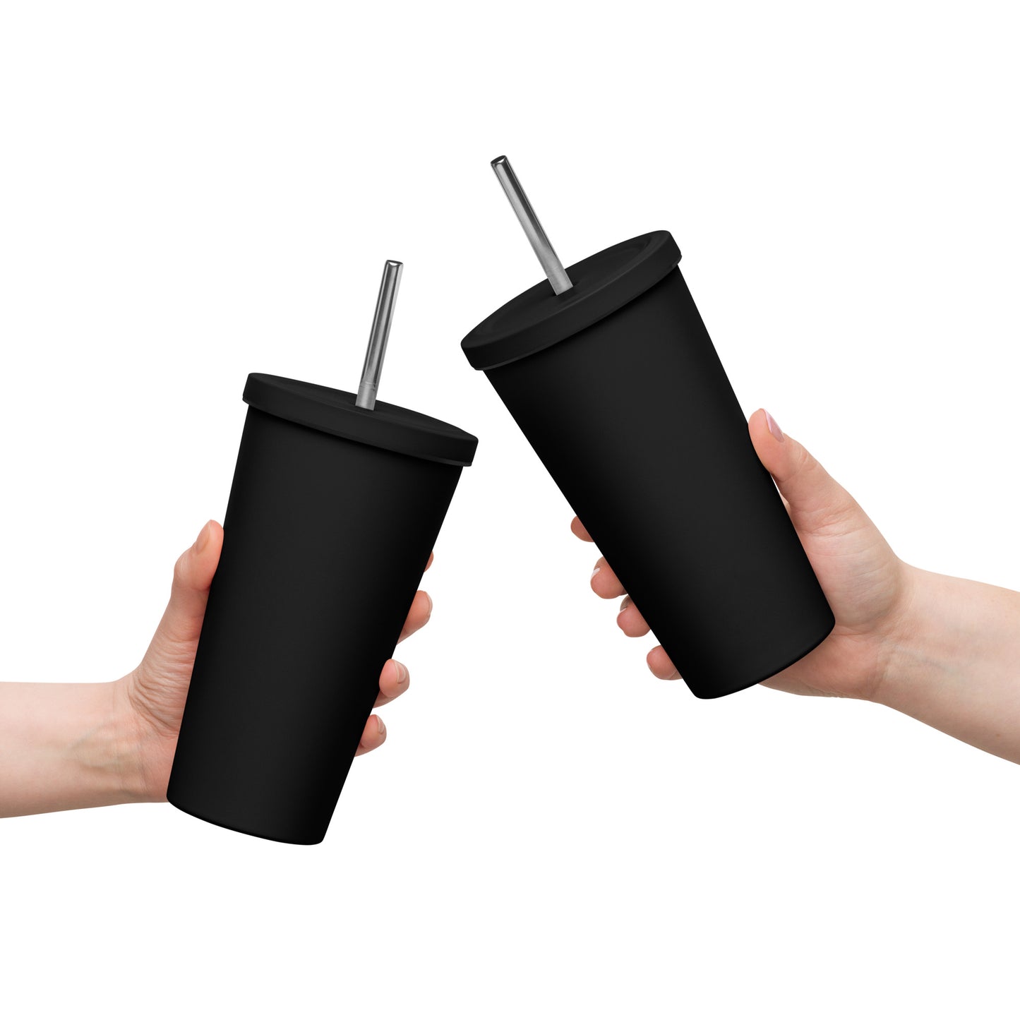 PDX Voices - Printed Insulated tumbler with a straw