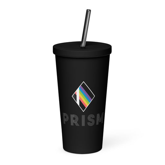 Prism - Insulated stainless tumbler with a straw