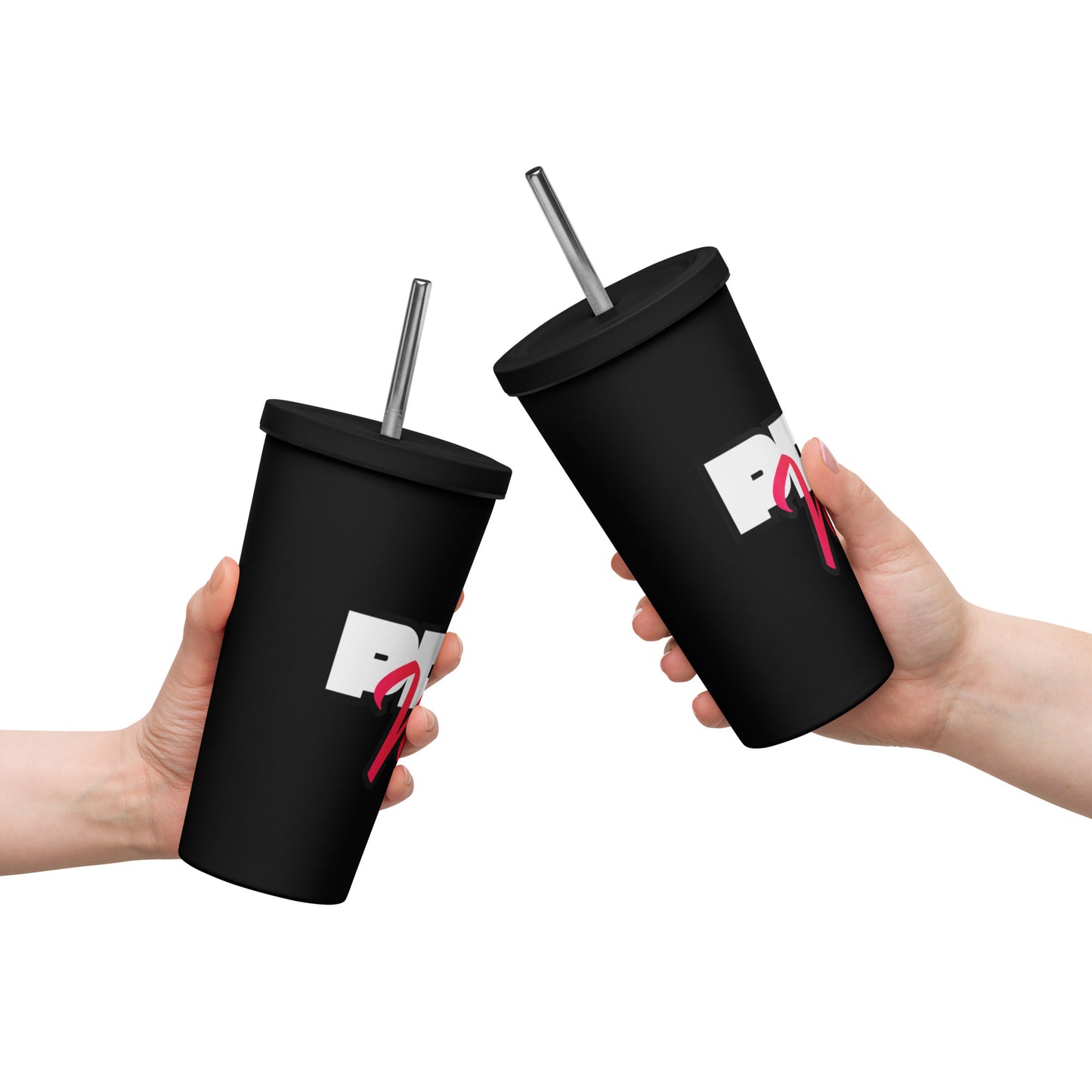 PDX Voices - Printed Insulated tumbler with a straw