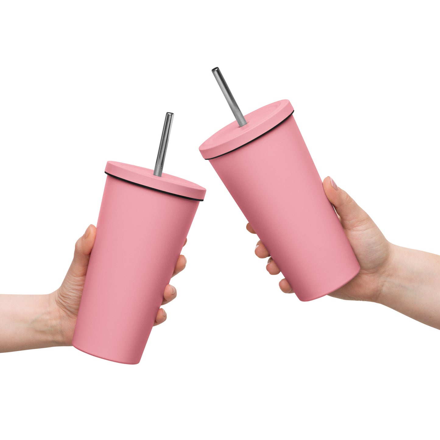 PDX Voices - Printed Insulated tumbler with a straw