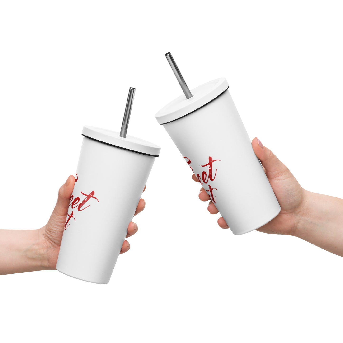 Fleet Street - Printed Insulated tumbler with a straw