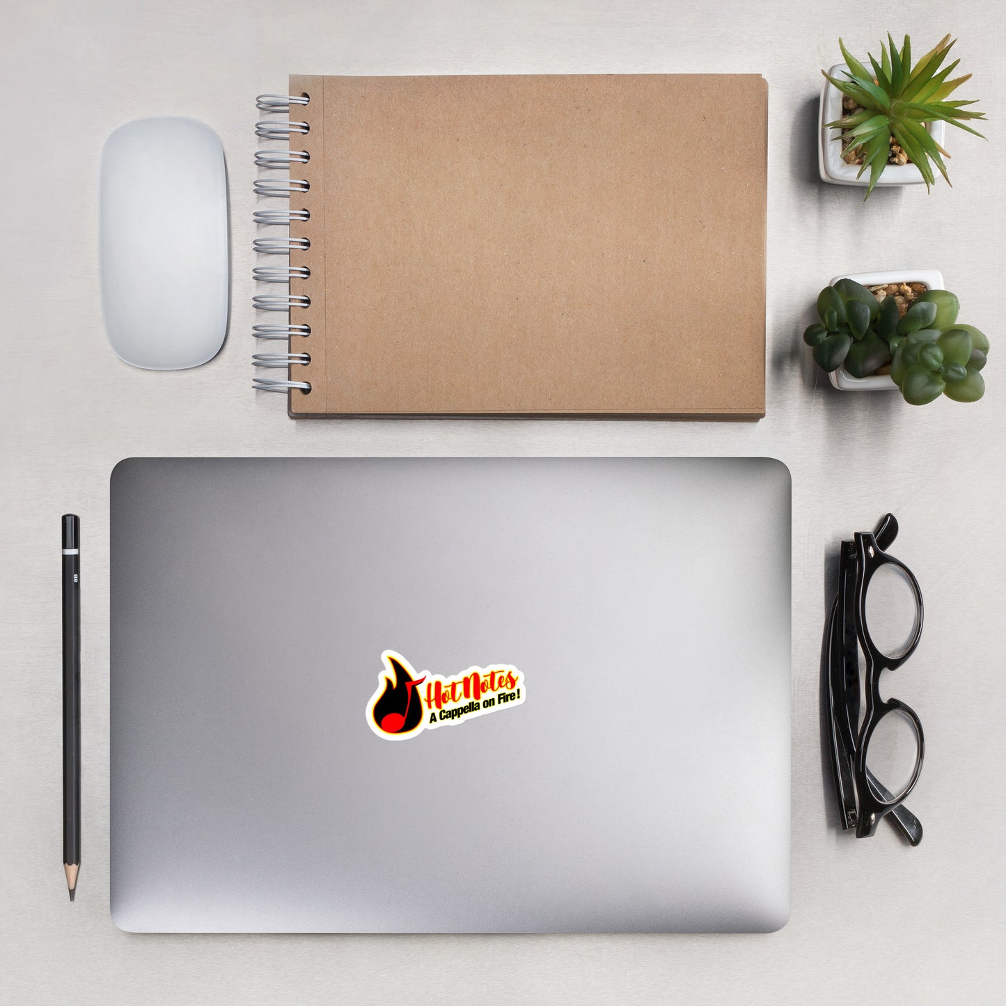 Hot Notes - Printed Kiss Cut Bubble-free stickers