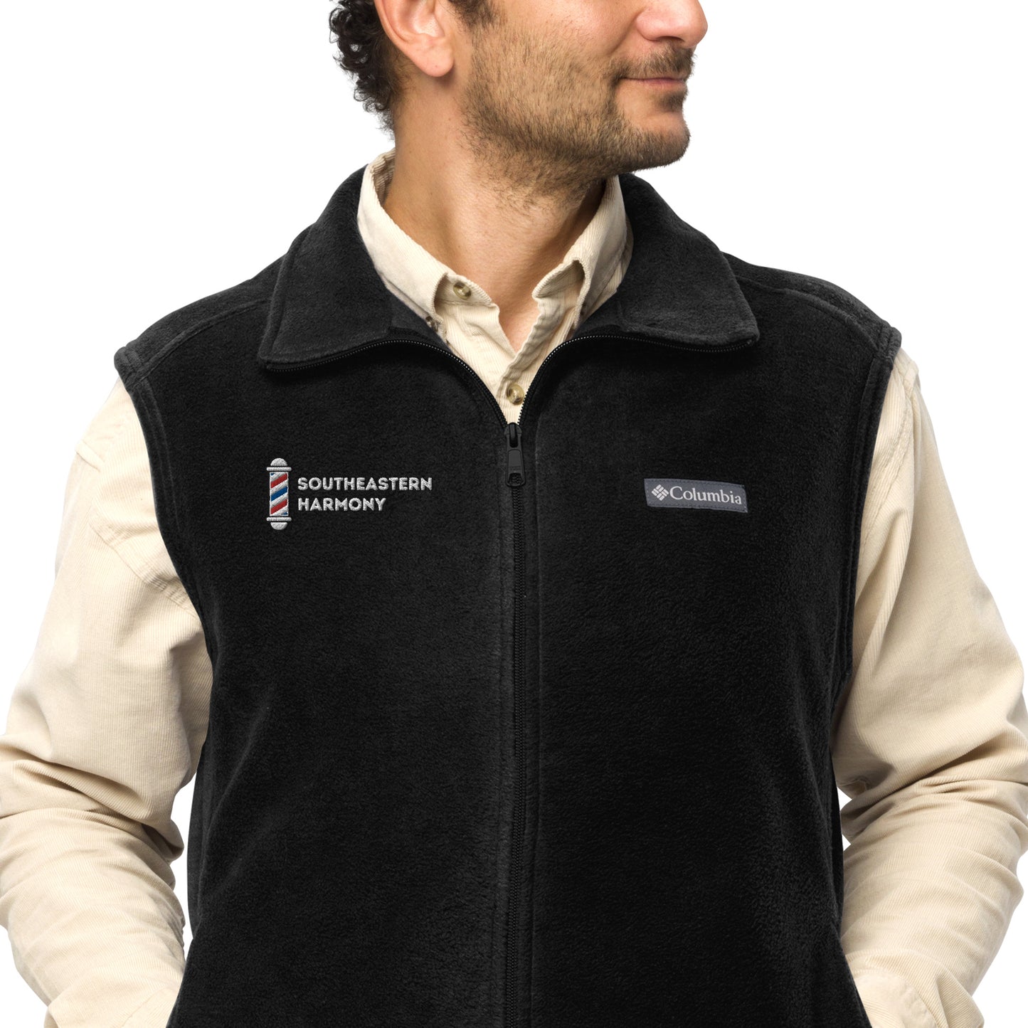 SHD - Regular fit Embroidered Columbia fleece vest