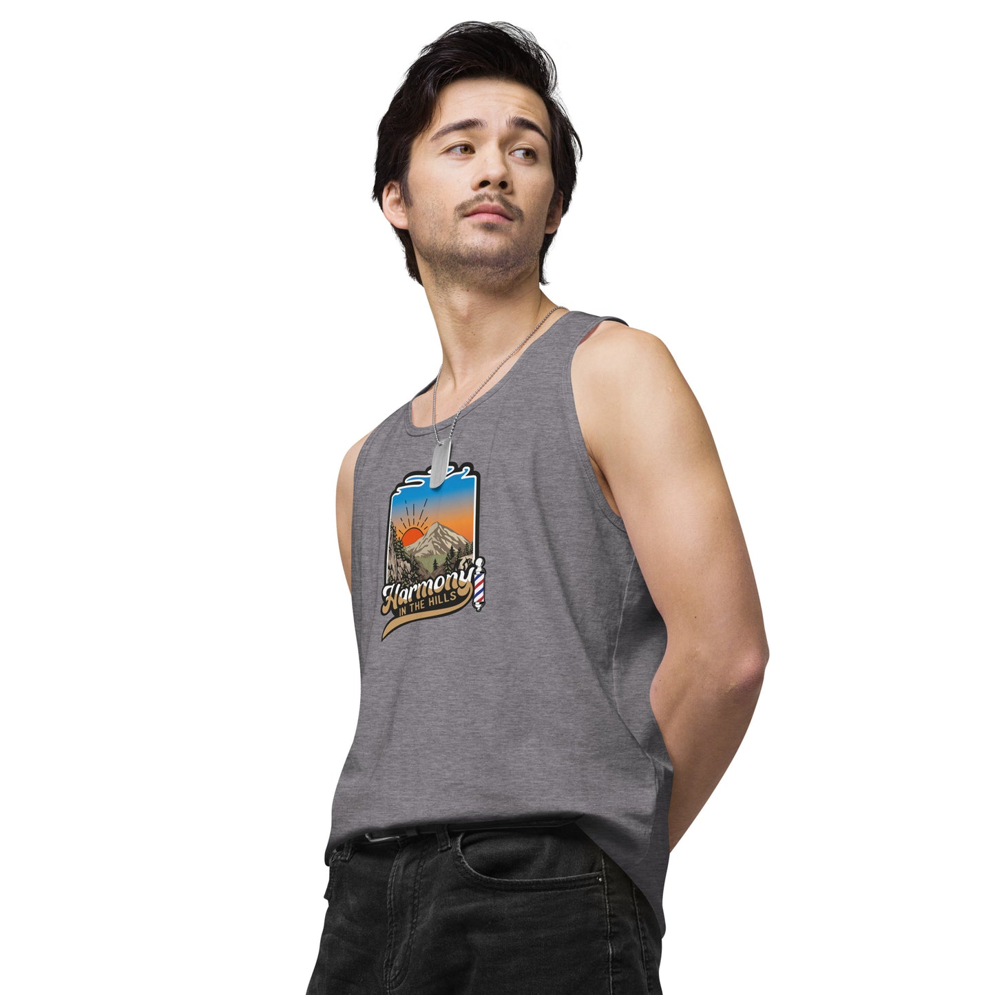 Harmony in the Hills - Men’s premium tank top