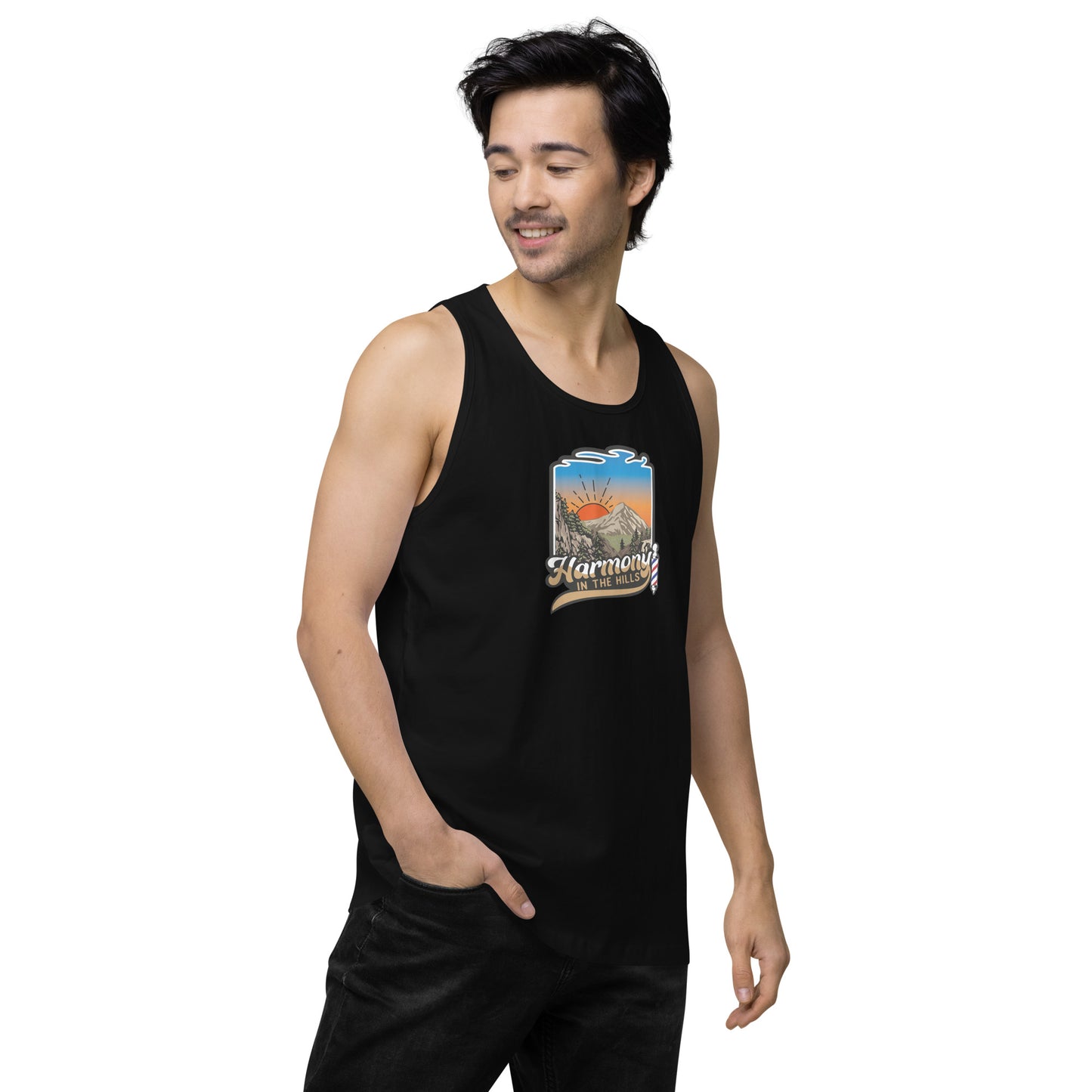 Harmony in the Hills - Men’s premium tank top