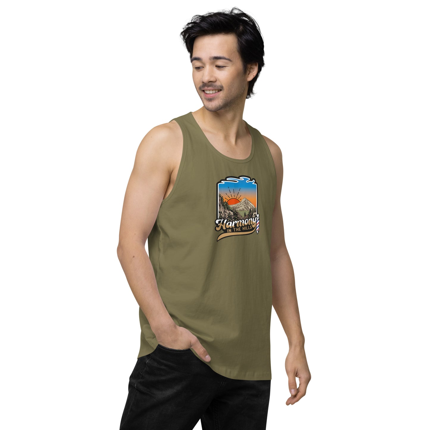 Harmony in the Hills - Men’s premium tank top