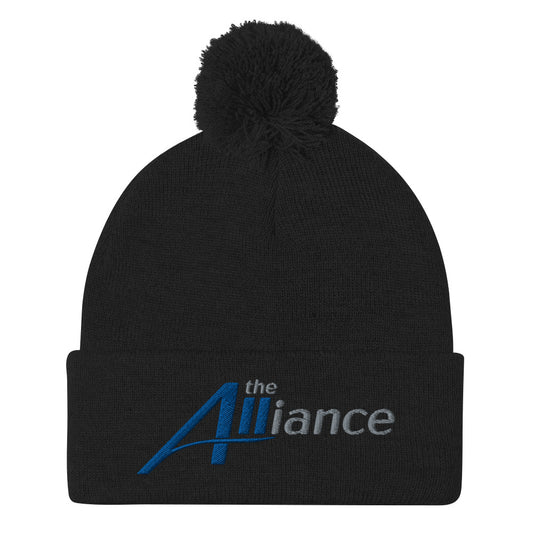 The Alliance - Embroidered Pom-Pom Beanie