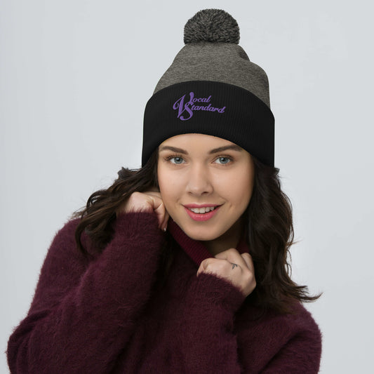 Vocal Standard - Embroidered Pom-Pom Beanie