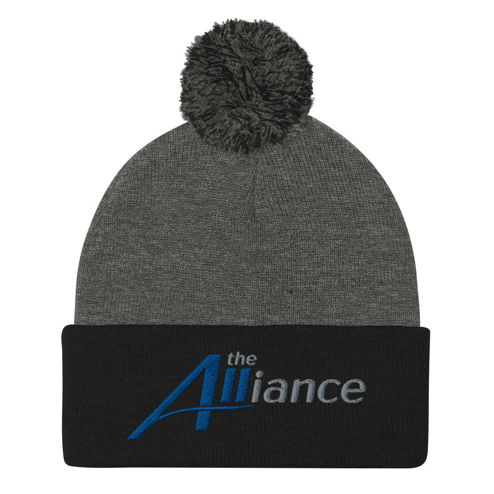 The Alliance - Embroidered Pom-Pom Beanie