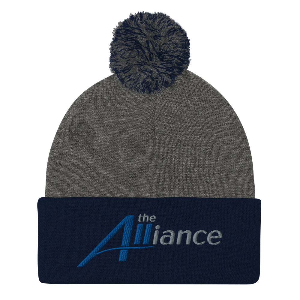 The Alliance - Embroidered Pom-Pom Beanie