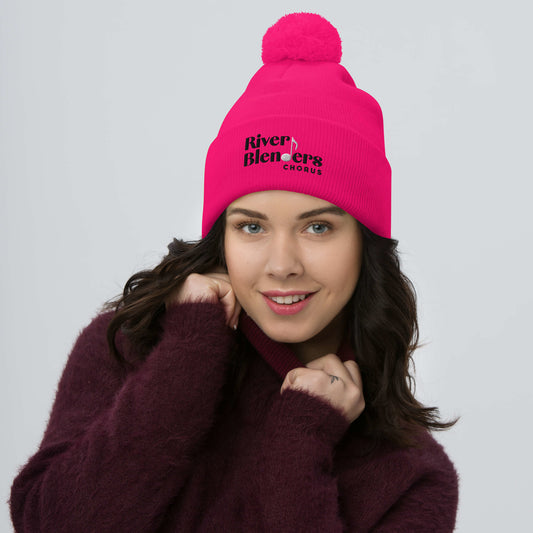 River Blenders Chorus - Embroidered Pom-Pom Beanie