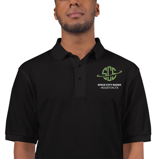 Space city sound - embroidered unisex Premium Polo