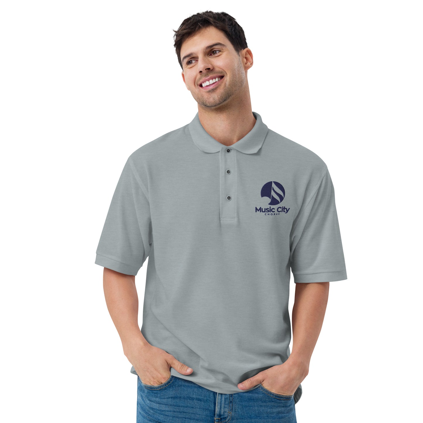 Music City Chorus - Embroidered Men's Premium Polo