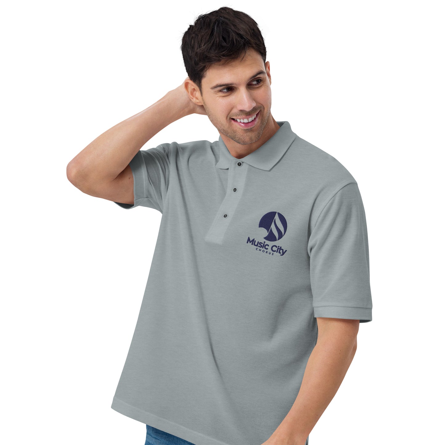 Music City Chorus - Embroidered Men's Premium Polo