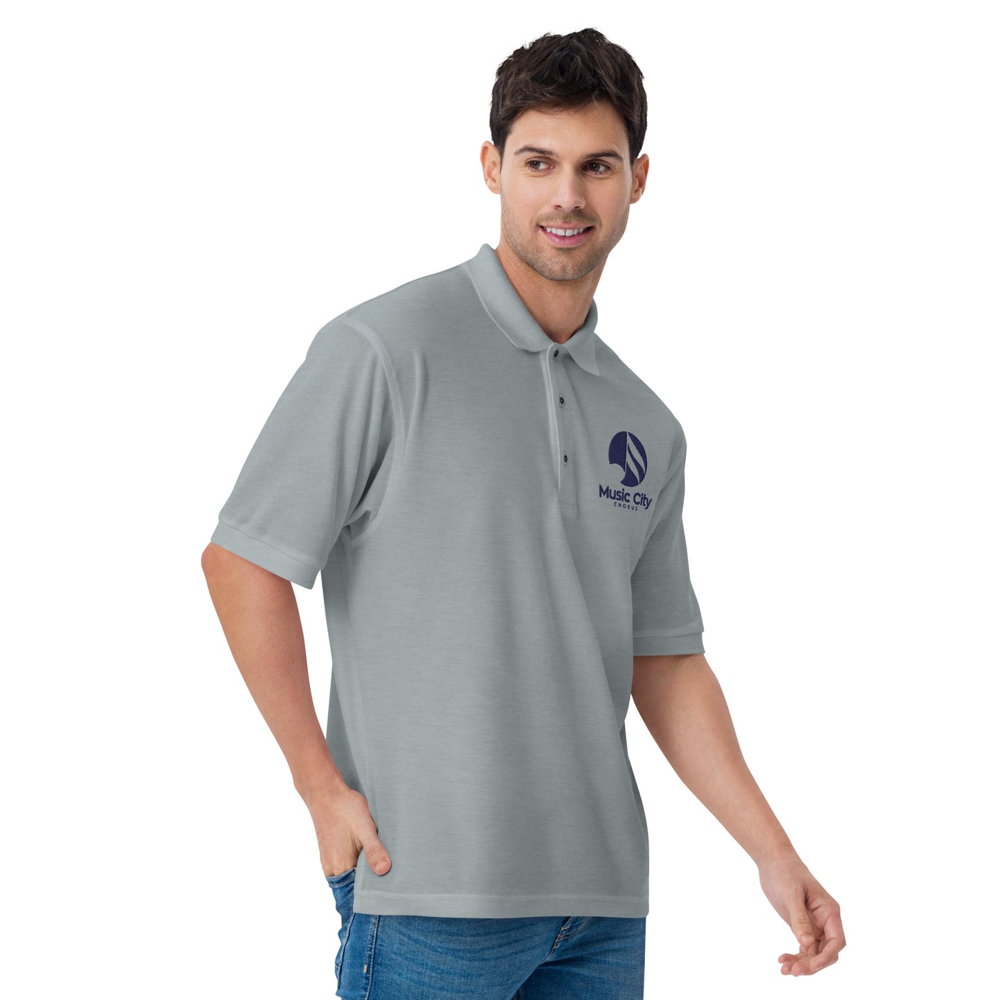 Music City Chorus - Embroidered Men's Premium Polo