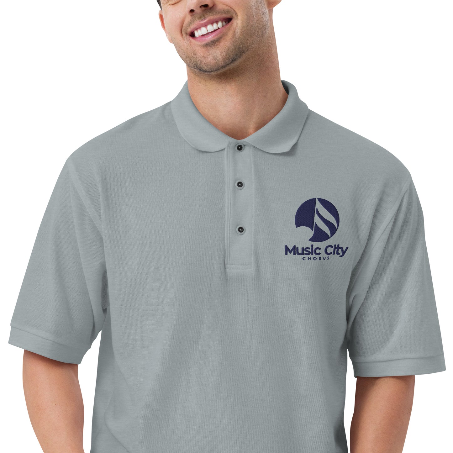 Music City Chorus - Embroidered Men's Premium Polo