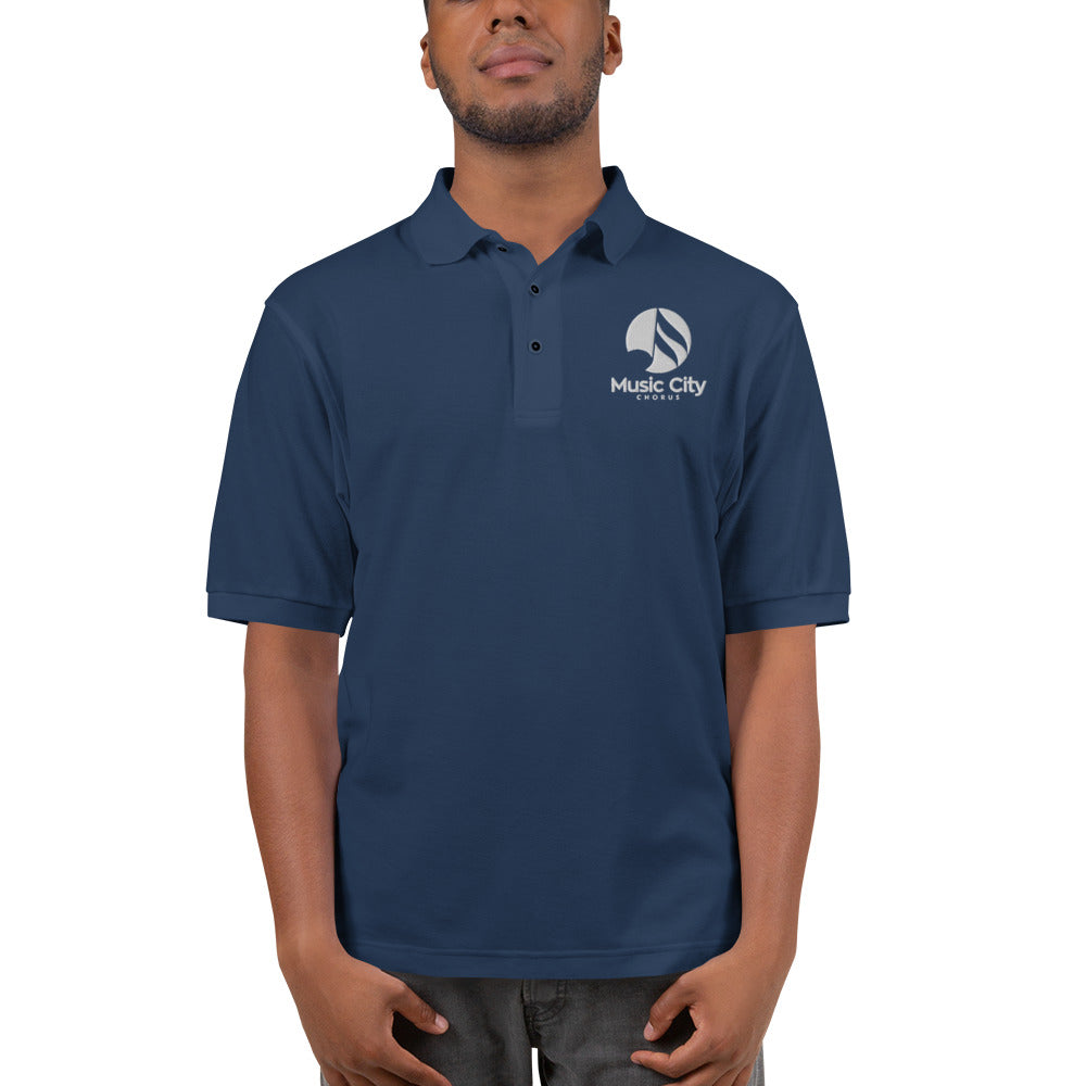 Music City Chorus - Embroidered Men's Premium Polo