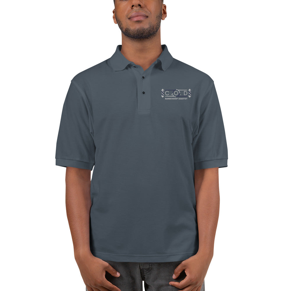 C.O.D. Embroidered Men's Premium Polo