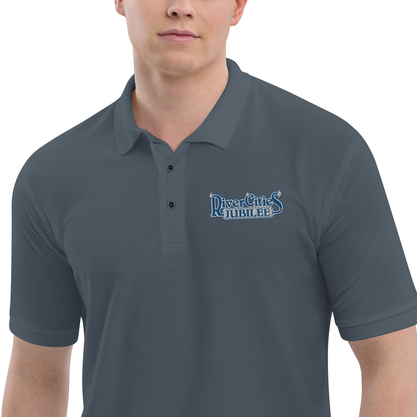 River Cities Jubilee - Embroidered Men's Premium Polo