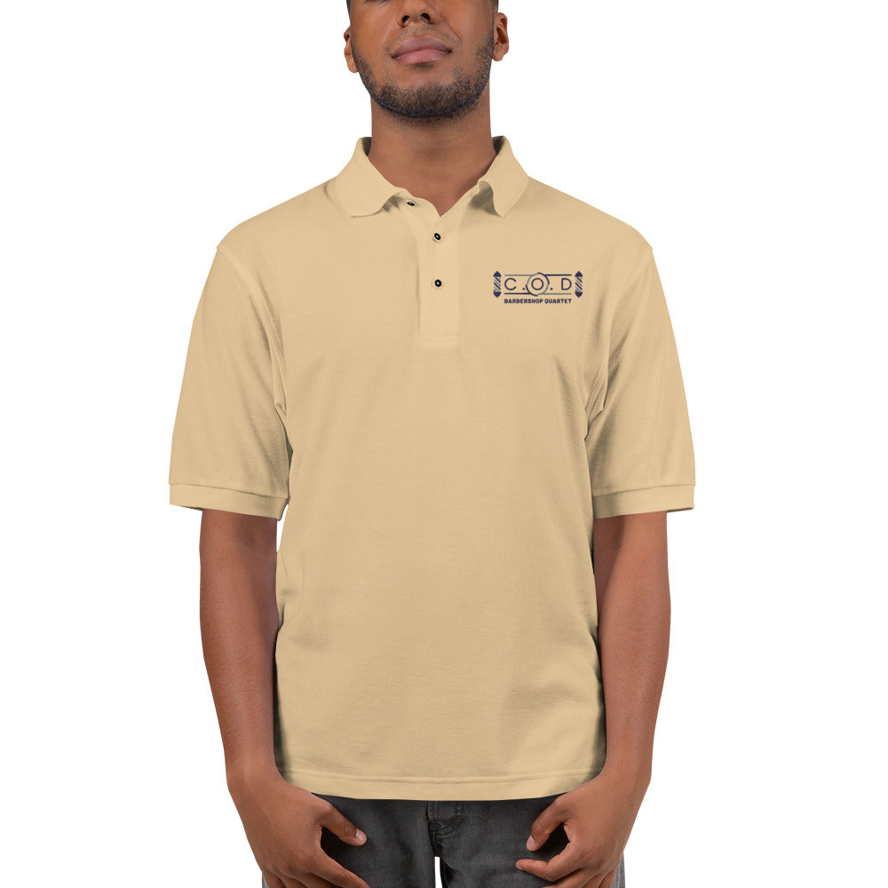 C.O.D. Embroidered Men's Premium Polo