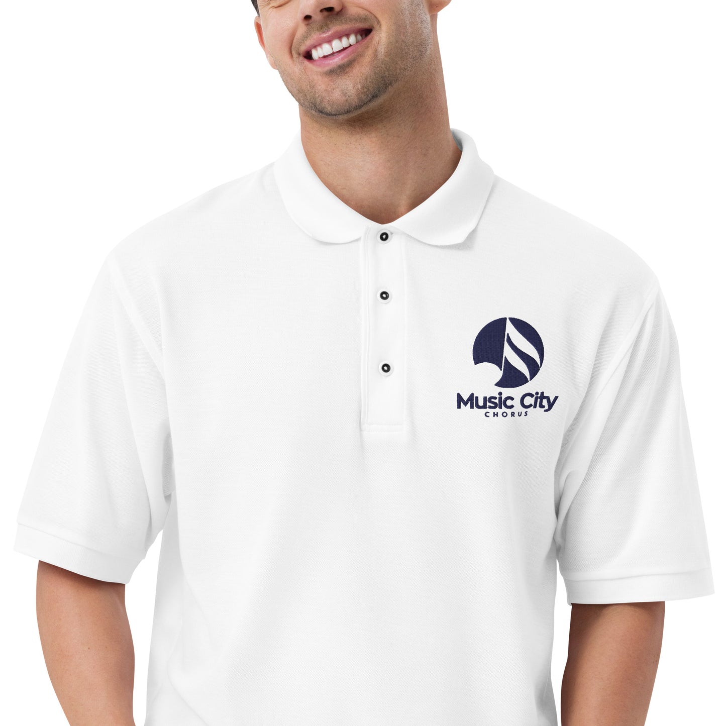 Music City Chorus - Embroidered Men's Premium Polo