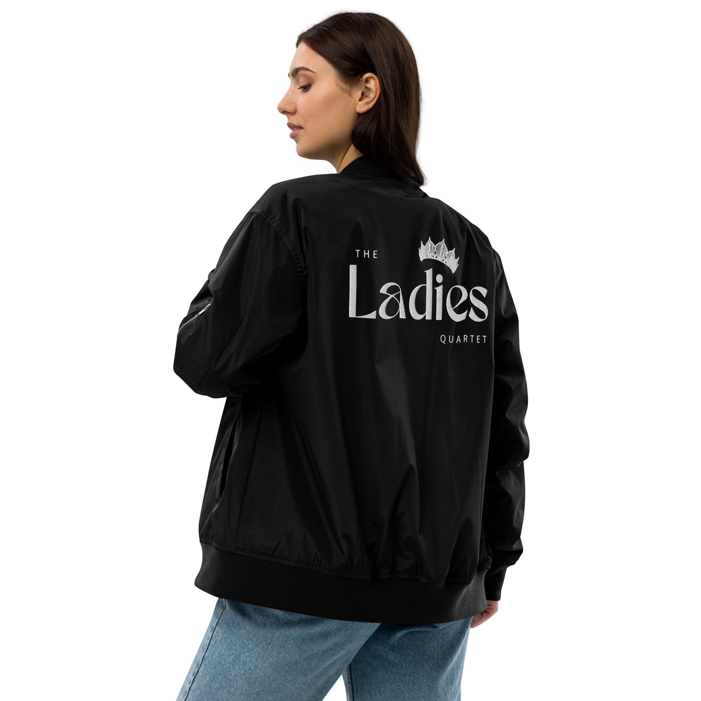 The Ladies - Embroidered Premium recycled bomber jacket