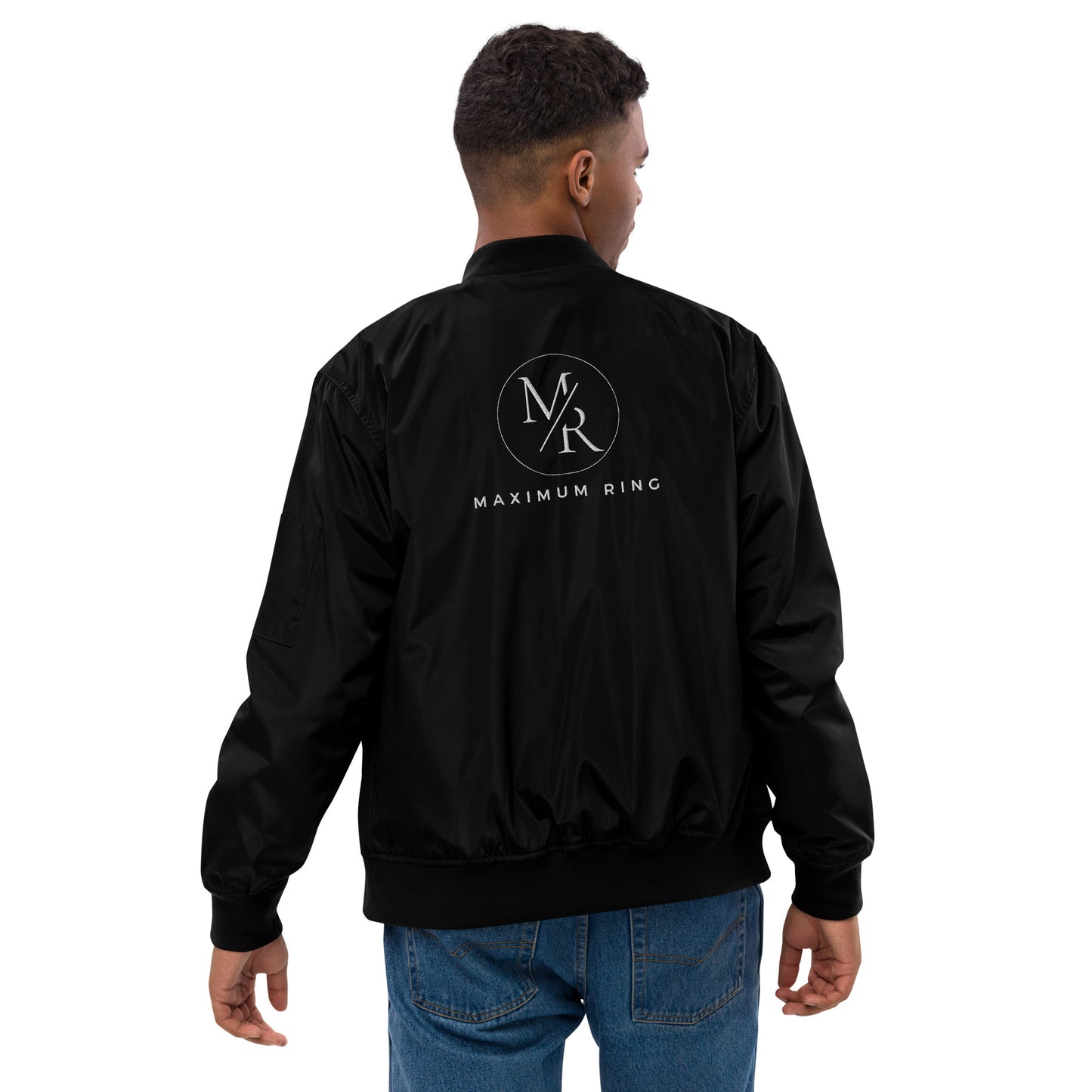 Maximum Ring - Embroidered Premium recycled bomber jacket