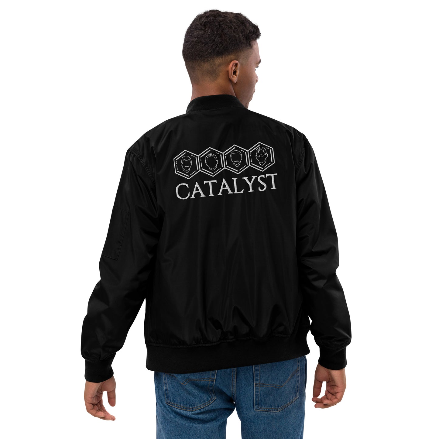 Catalyst - Embroidered Premium recycled bomber jacket