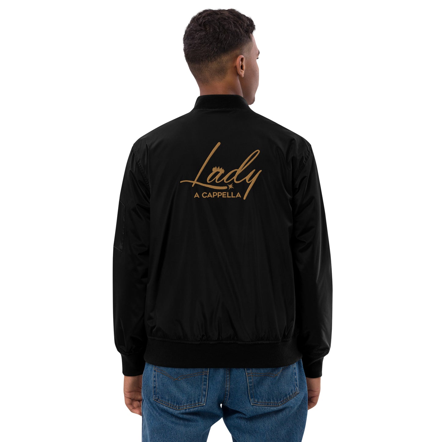 Lady A Cappella - Embroidered Premium recycled bomber jacket