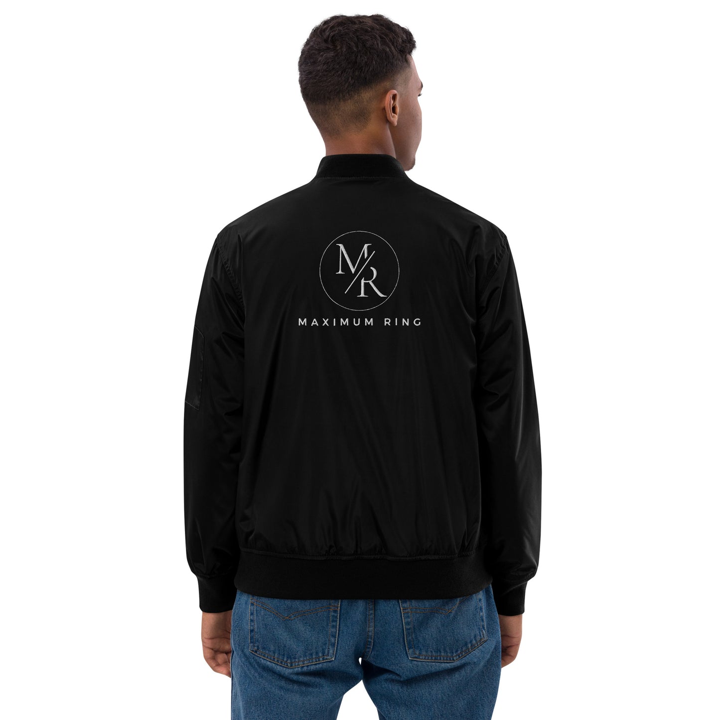 Maximum Ring - Embroidered Premium recycled bomber jacket