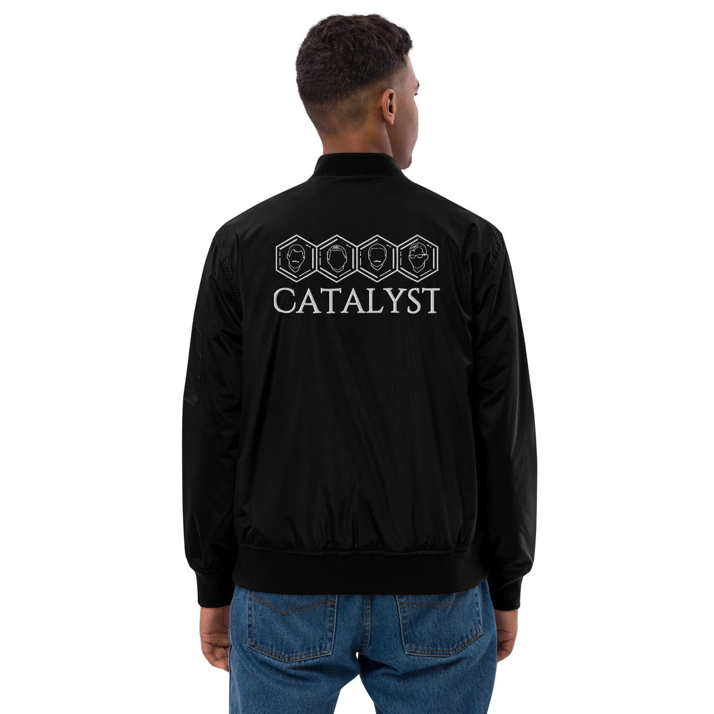 Catalyst - Embroidered Premium recycled bomber jacket