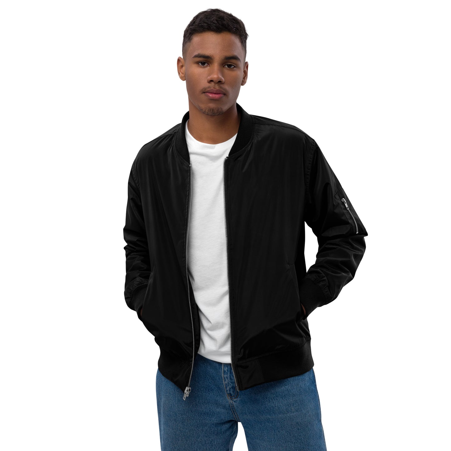 PDX Voices - Embroidered Premium recycled bomber jacket