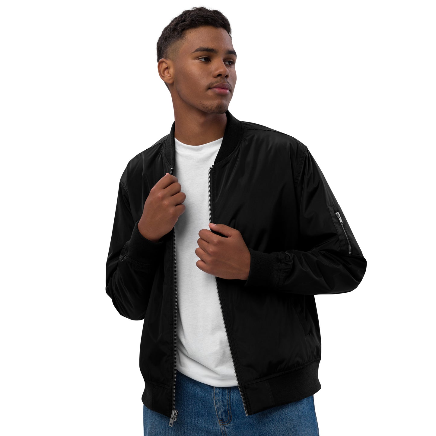 Maximum Ring - Embroidered Premium recycled bomber jacket