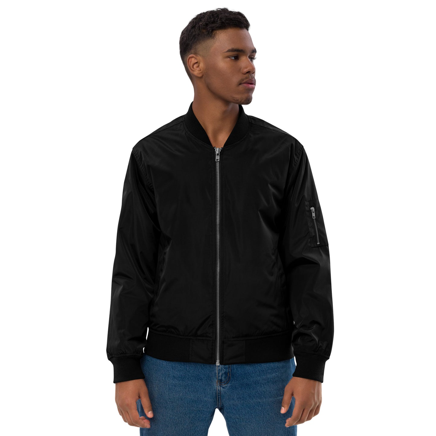 PDX Voices - Embroidered Premium recycled bomber jacket