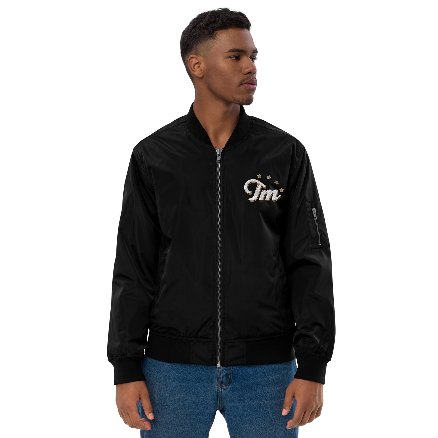 Trademark - Embroidered Premium recycled bomber jacket