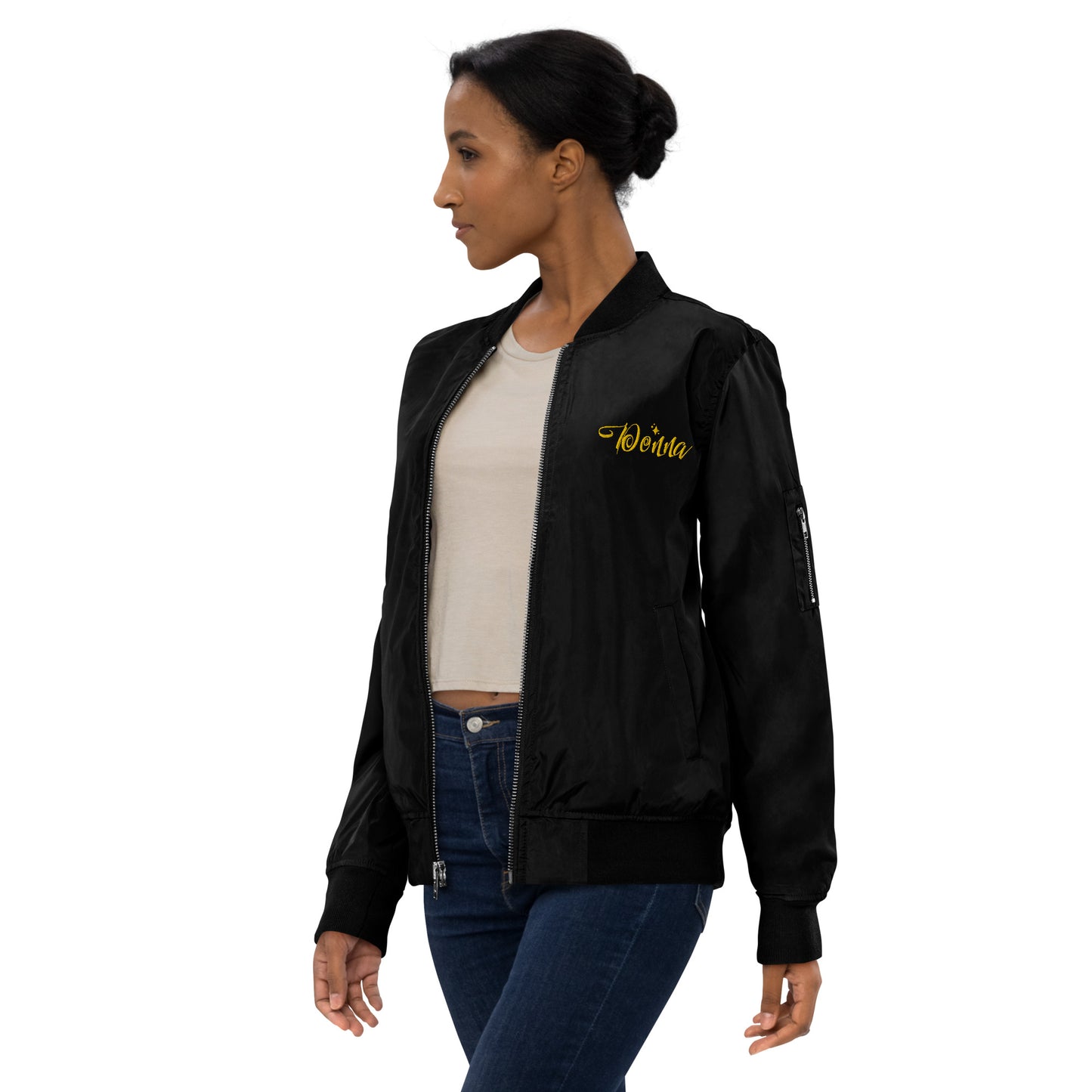 De Gals - Embroidered Premium recycled bomber jacket