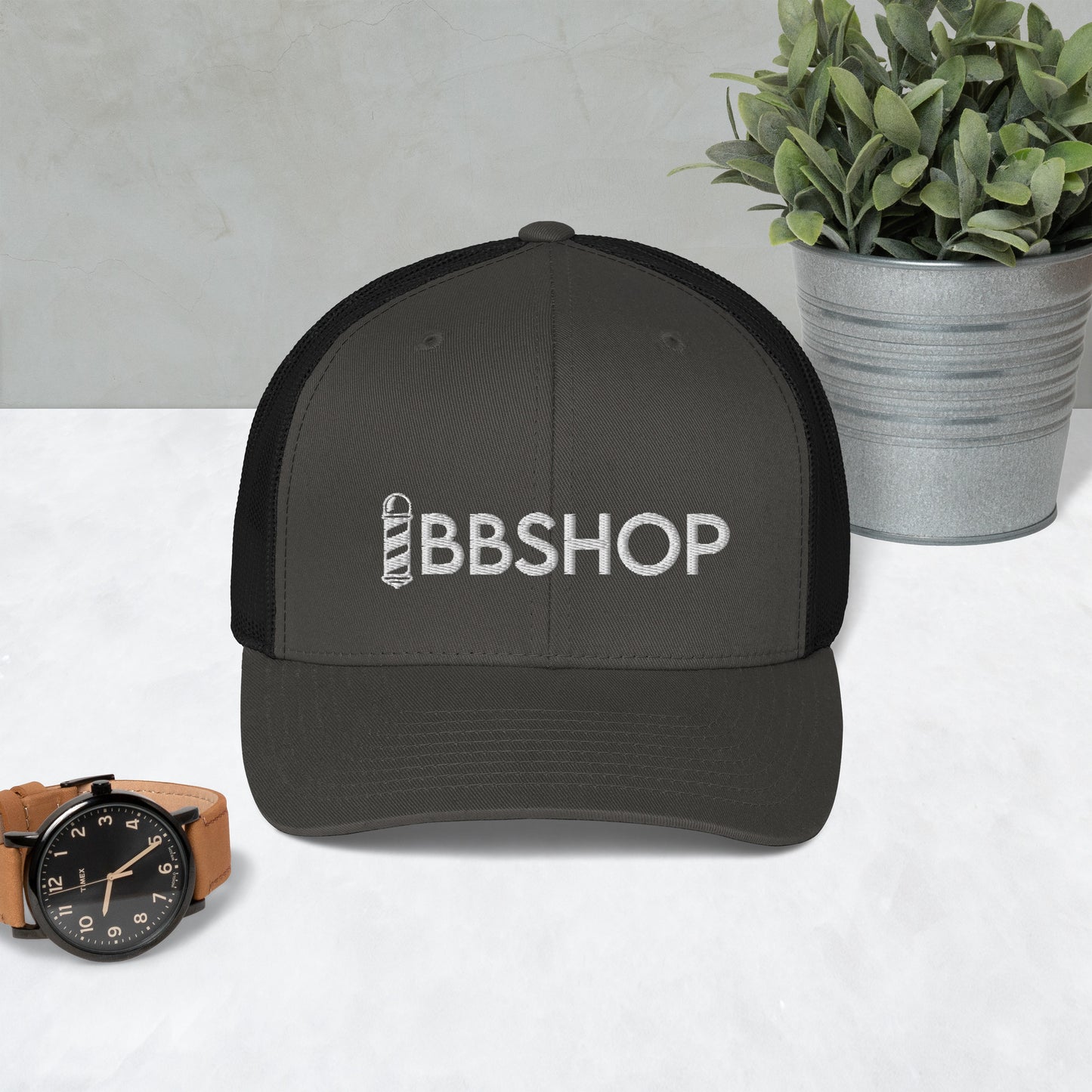 BBSHOP embroidered Trucker Cap